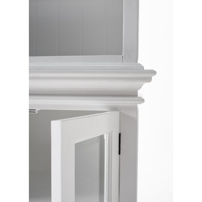 Halifax Regalschrank – Großzügige Vitrine mit 8 Regalfächern & Glastüren