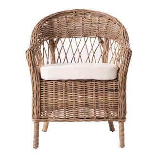 NovaSolo Monarch-Stuhl – Handgewebte Eleganz aus Natur-Rattan