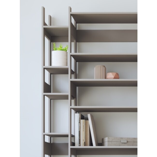 Homeoffice Regal LIXI weiß, eiche, grau, schwarz