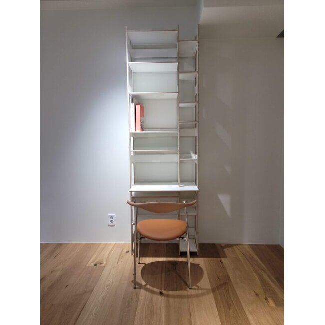 Homeoffice Regal LIXI weiß, eiche, grau, schwarz