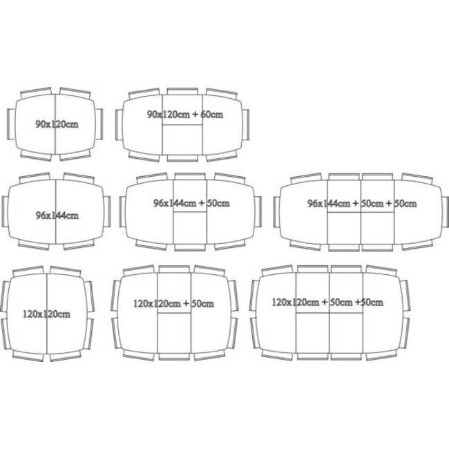 Ausziehbarer Esstisch ESTRELLA