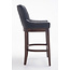 Barhocker Lakewood Echtleder schwarz