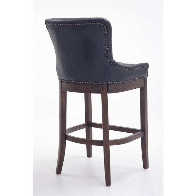 Barhocker Lakewood Echtleder schwarz