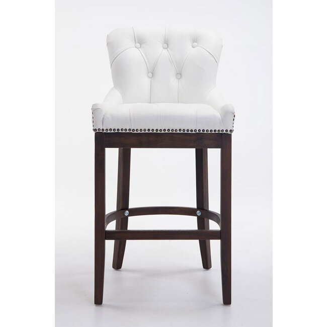Barhocker Lakewood Echtleder weiß
