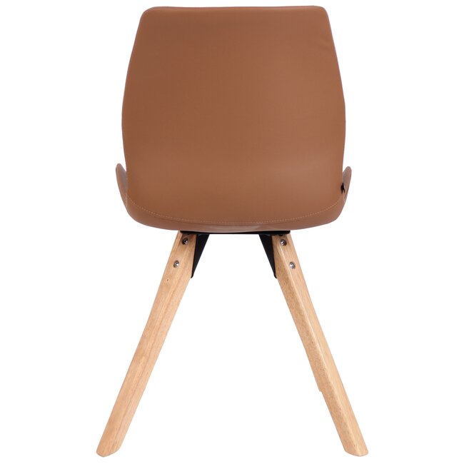 4er Set Stuhl Luna hellbraun