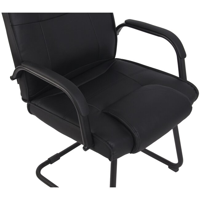 Besucherstuhl Attila komplett Schwarz