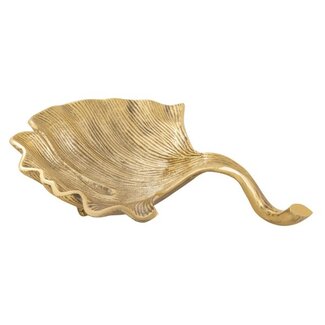 Voglrieder Deko Schale Ginkgo Aluminium Gold