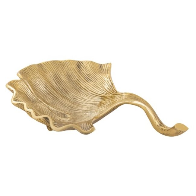 Deko Schale Ginkgo Aluminium Gold