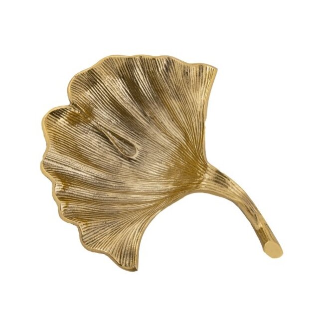 Deko Schale Ginkgo Aluminium Gold