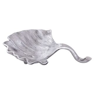 Voglrieder Deko Schale Ginkgo Aluminium Silber