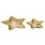 2er-Set Dekoschalen Starlight – Sternform aus Aluminium in Gold