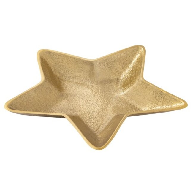 2er Set Dekoschalen Stern Starlight Gold