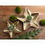 2er-Set Dekoschalen Starlight – Sternform aus Aluminium in Gold