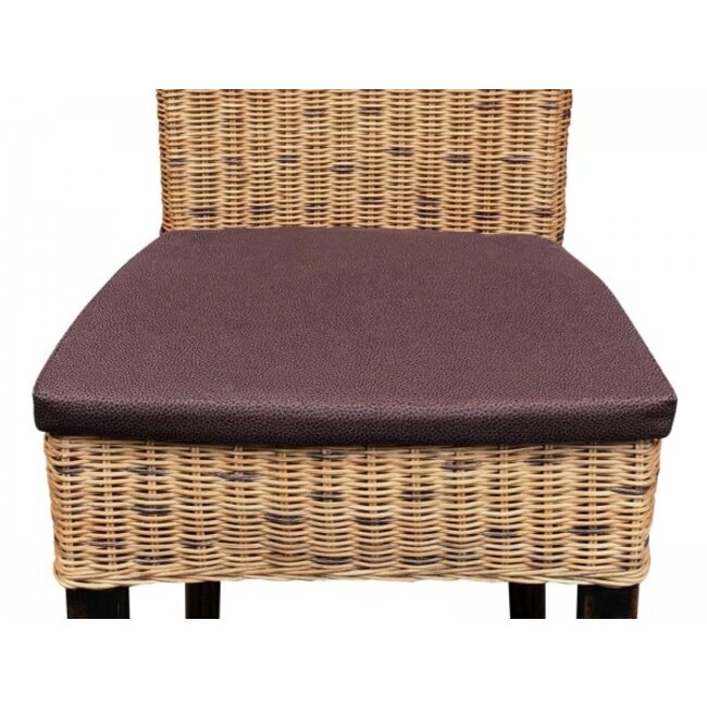 4 Stück Set Esszimmer Rattan braun