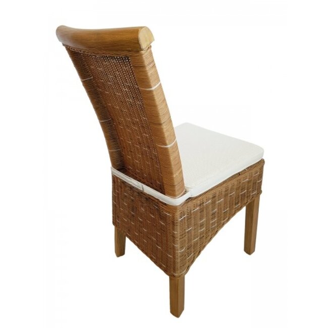 Esszimmerstuhl Rattan braun