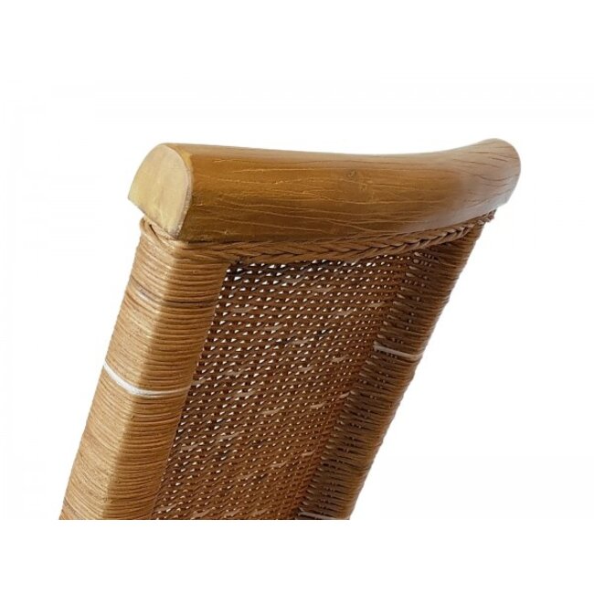 6 Stück Esszimmerstuhl Rattan braun