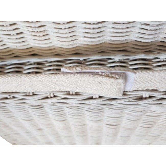 4 Stück Esszimmerstuhl Rattan weiß