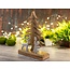 Holzfigur Weihnachtsbaum mit Hirsch und Engel – Dekoaufsteller