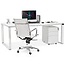 Schreibtisch WARNER – Laminatplatte 200 cm