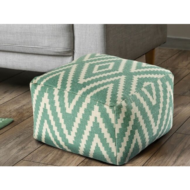 Fußhocker Pouf Kelim mint