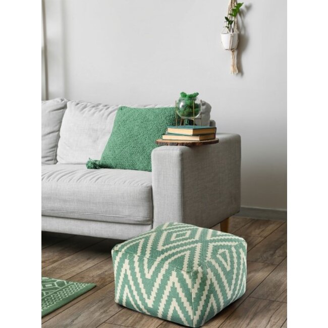 Fußhocker Pouf Kelim mint