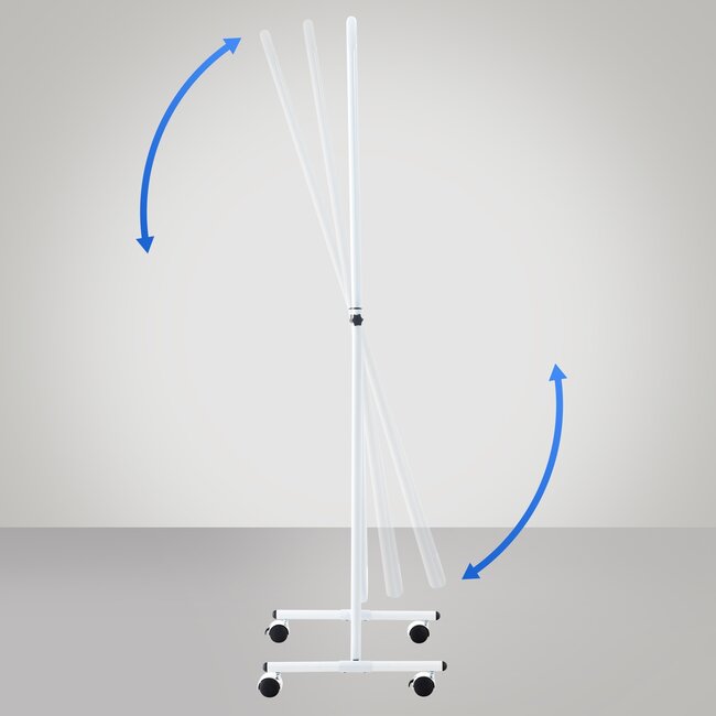 Standspiegel Medusa Eckig weiß / schwarz