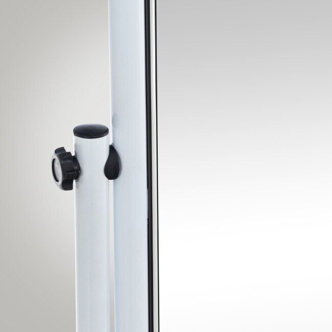 Standspiegel Medusa Eckig weiß / schwarz