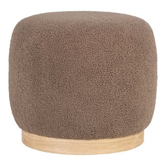 House Nordic Belfort Pouf - Sitzkissen braun, Ø44,5 cm