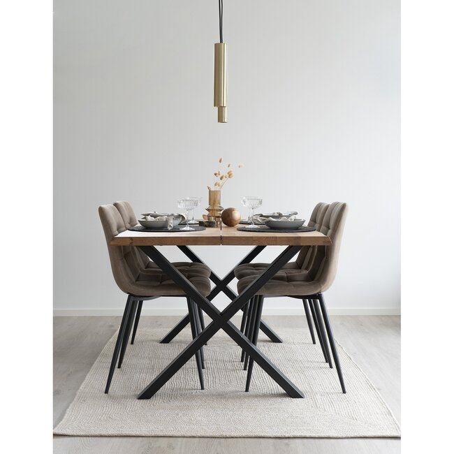 Menorca Teppich, 100% recycelter Kunststoff, sand 140x200 cm