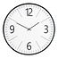 Biel Wanduhr Kunststoff, schwarz-weiß, geräuschloses Uhrwerk, ø51 cm