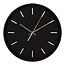 Kensington Wanduhr, schwarz, geräuschloses Uhrwerk ø35 cm