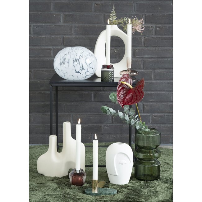 Vase - Glas, grün, ø12x25 cm