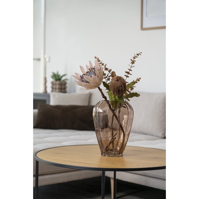 Vase - Glas, braun, ø22x29 cm