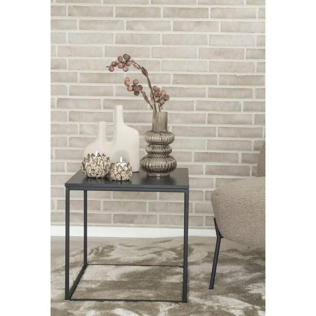 Vase - Keramik, sand, 23,5x8x27 cm