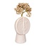 Vase - Keramik, beige, 17,5 cm