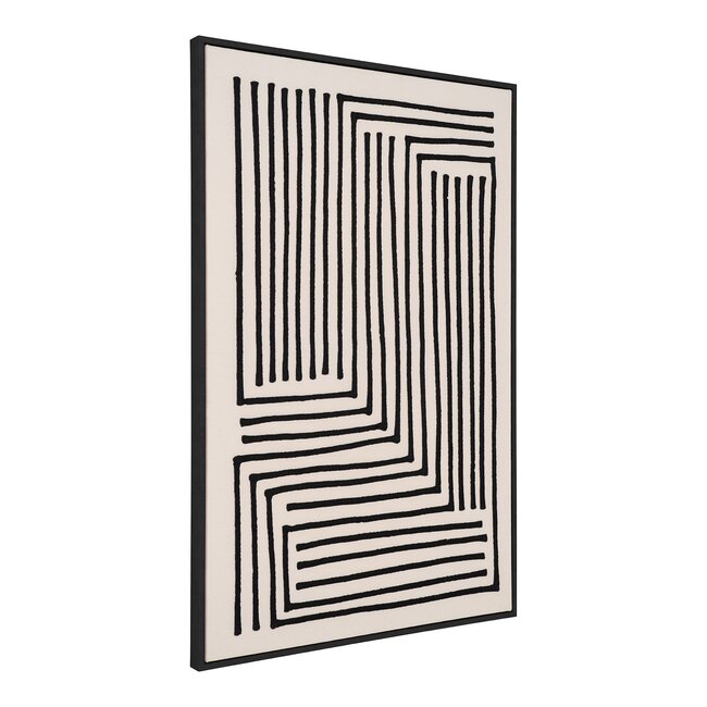 Lipari Leinwanddruck sort/beige 60x90 cm