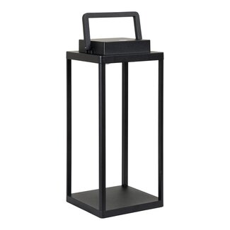 House Nordic Lezant LED Lantern, schwarz, wiederaufladbar