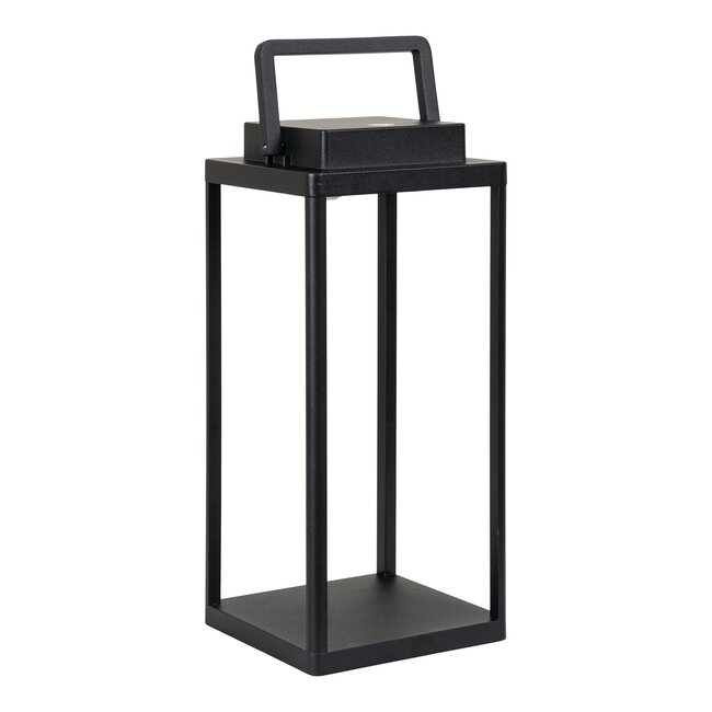 Lezant LED Lantern, schwarz, wiederaufladbar