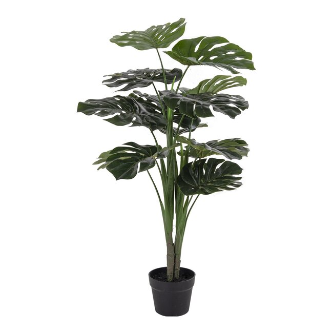 Monstera - Kunstpflanze, grün H:90 cm