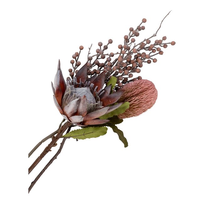 King Protea Bouquet - Kunstblumen, Rosenmix H:74 cm