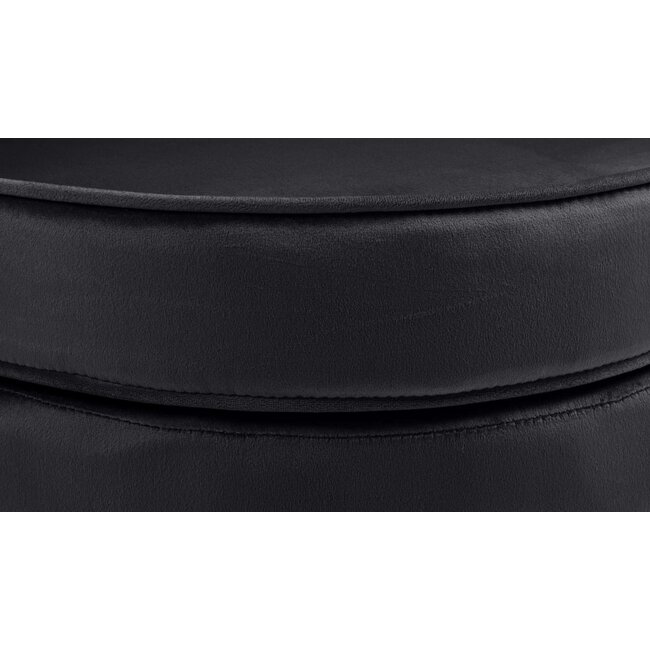 Besucherstuhl Rosita Samt schwarz