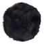 2er Set Fell-Sitzauflage – Schwarz, Ø 35 cm – Stilvoll & Gemütlich
