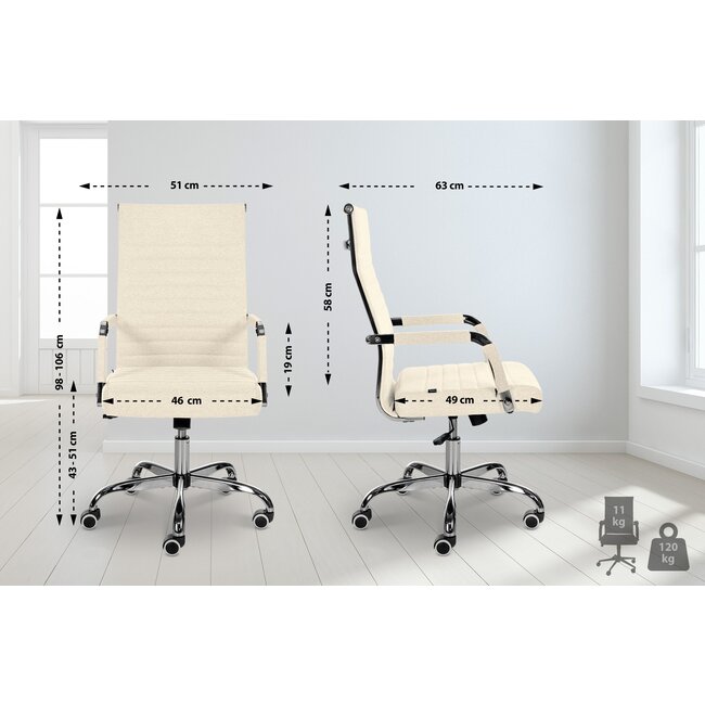 Bürostuhl Amadora Stoff