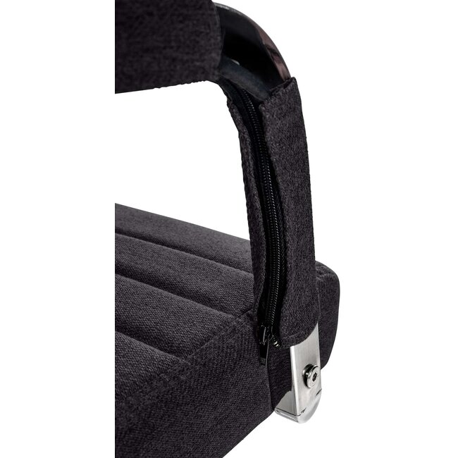 Bürostuhl Amadora Stoff schwarz