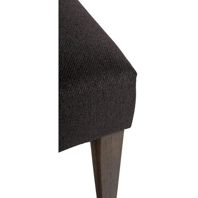 Esszimmerstuhl Lisburn Stoff Schwarz