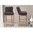Barhocker Lakewood Stoff Schwarz