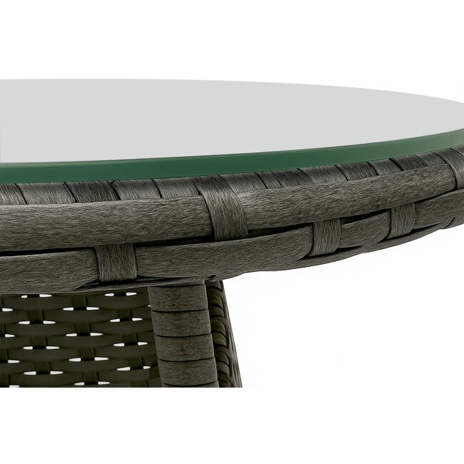 3er Set Sitzgruppe Hillra grau oder Dunkelbraun