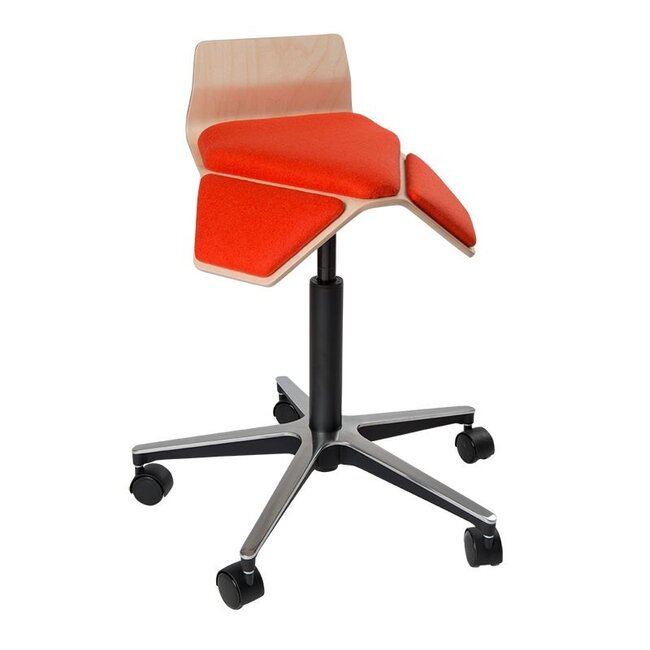 ILOA+ | Hocker Rollhocker | Sattelhocker - Birke Natur