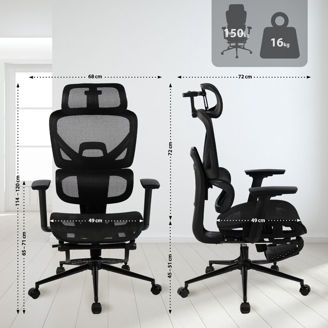 Bürostuhl Beresford schwarz