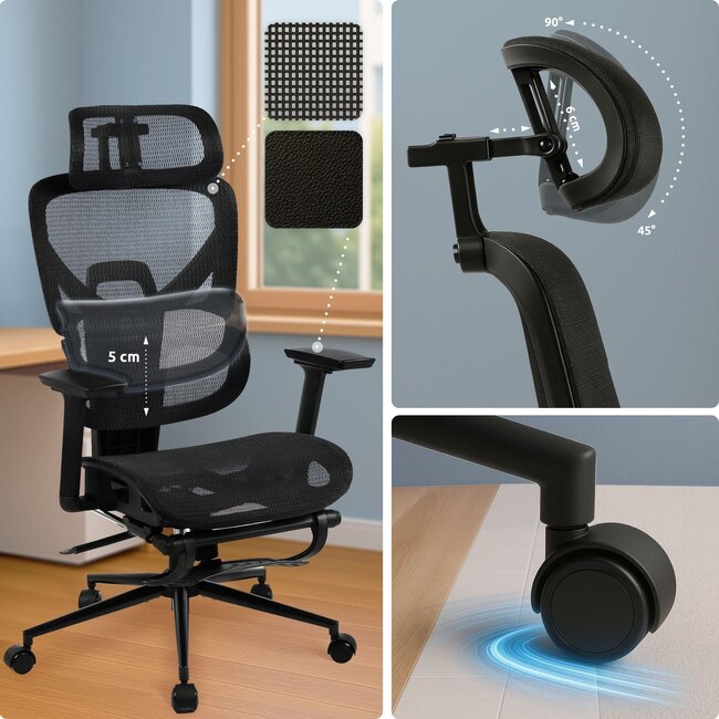 Bürostuhl Beresford schwarz